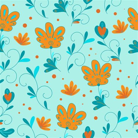 Bright Floral Pattern 9213854 Vector Art At Vecteezy