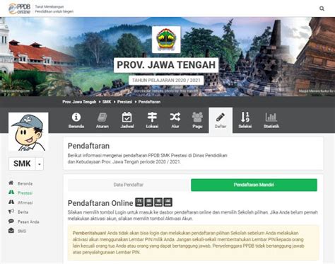 Situs ini dipersiapkan sebagai layanan sistem informasi ppdb online atau psb online jenjang sekolah sd, smp, sma dan smk di wilayah dinas pendidikan prov. Link Pendaftaran - PPDB SMKN 1 Purwodadi 2020/2021