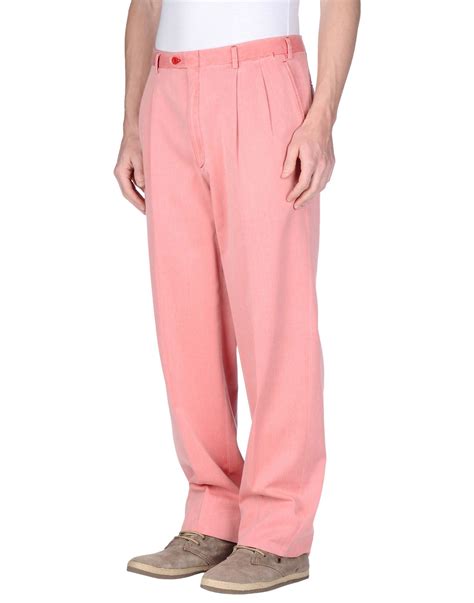 Brioni Casual Trouser In Pink For Men Salmon Pink Lyst
