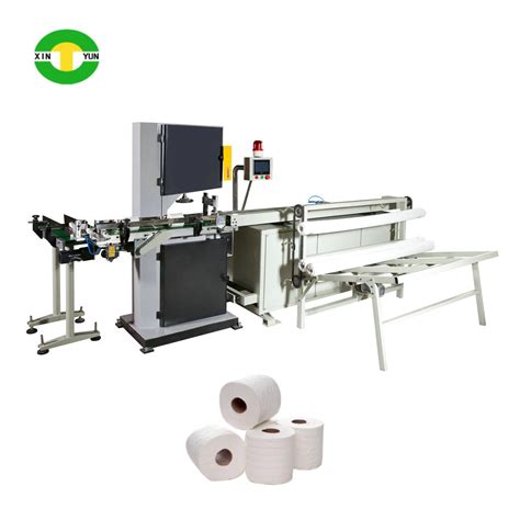 China Automatic Toilet Paper Tissue Log Saw Cutting Machine China Tissue Log Saw Cutting