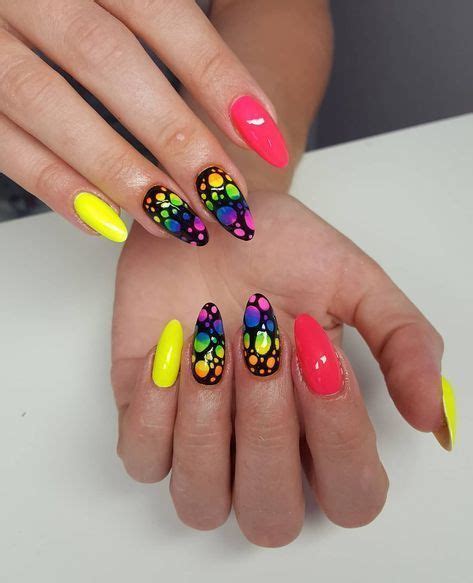 24 Funky Summer Nail Designs In 2020 Nail Designs Summer Cute Nails Neon Nails