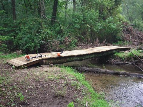 How To Build A Wooden Bridge Over A Creek Diy Projects