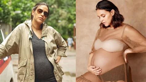 neha dhupia on playing a pregnant cop in a thursday i didn t have to work too much towards