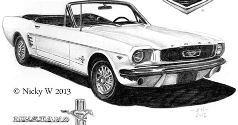 There is no need to look for a street artist, using this effect you can make a pecil drawing out of your photo. Graphite pencil drawing of 1966 Ford Mustang | My Sketches ...