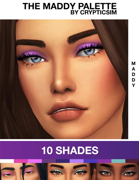 The Maddy Palette This Palette Comes With 10 Crypticsim