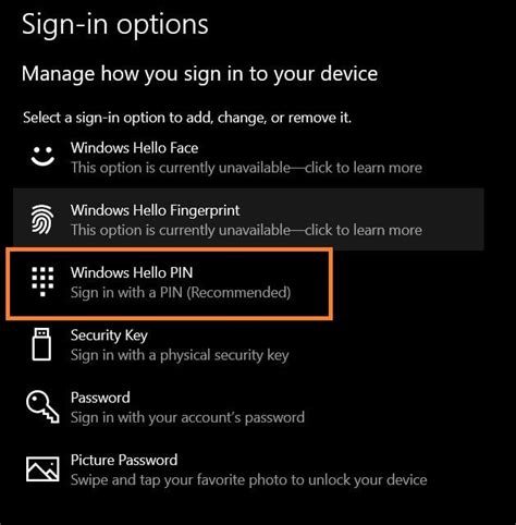 Fix Unable To Add And Use Pin Sign In Option In Windows 10 Askvg 9e6