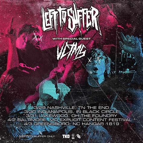 Left To Suffer And Vctms Announce Mini Tour Lambgoat