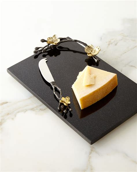 Check spelling or type a new query. Michael Aram Gold Orchid Small Cheese Board & Knife | Neiman Marcus