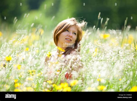 Wistful Glance Of A Woman In Love Stock Photo Alamy
