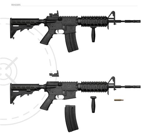 M4 Carbine Assault Rifle On Behance