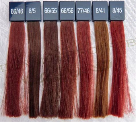 Wella Koleston Vibrant Reds Colorchart 3 Wella Koleston Red Hair