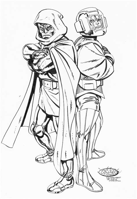 Doctor Doom And Kang Commission By John Byrne 2014 John Byrne Draws