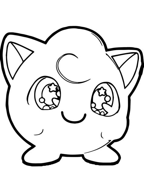 Pokemon Jigglypuff Coloring Pages Free Printable