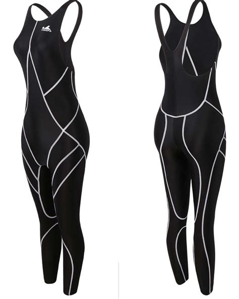 one piece training swimsuit full body swimsuit women and girl swimsuit yingfa 977 legskin