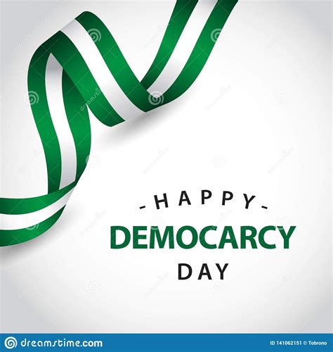 Regardless of the present situation of the. Happy Democracy Day Vector Template Design Illustration Stock Illustration - Illustration of ...