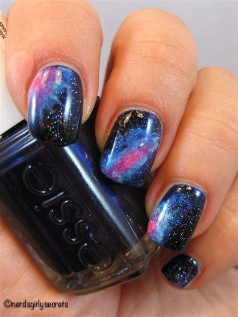 31dc2013 Day 19 Galaxy Nailart Galaxynails Galaxy Nails Nail