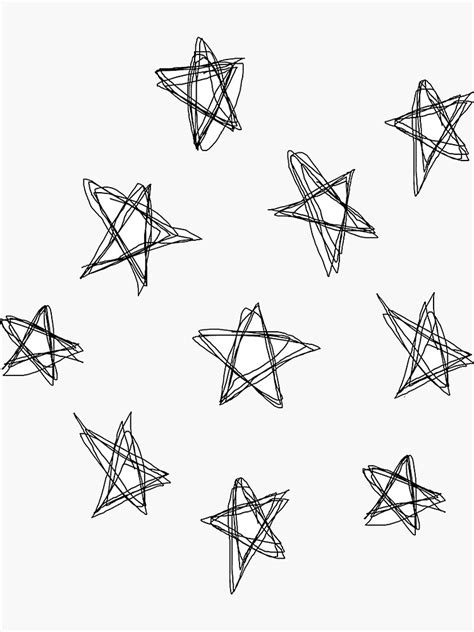 Doodle Png Star Doodle Star Outline Drawing Stars Star Illustration