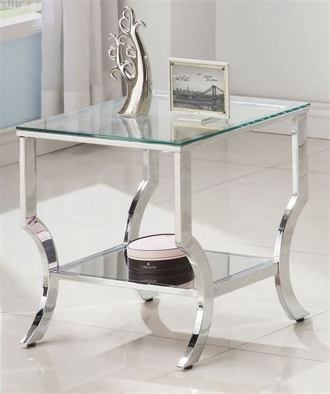 Shop this collection (9) top rated. Chrome and Tempered Glass End Table from Coaster | Coleman ...