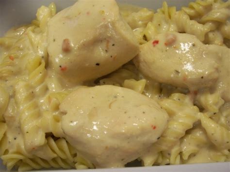 If you would rather make your own instead of using the store. Slow-Cooker Creamy Chicken Recipe - Food.com