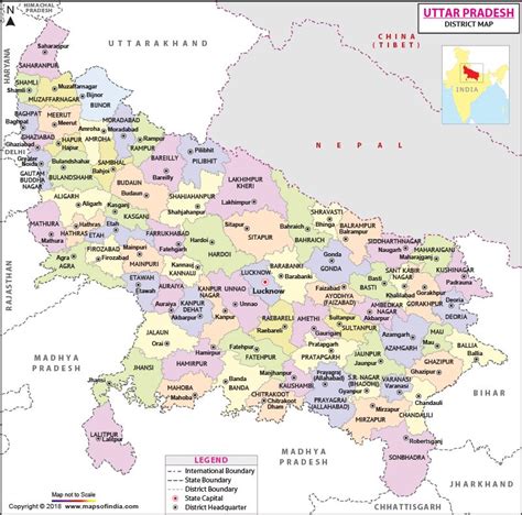 Up District Map Up Political Map Uttar Pradesh Political Map Kulturaupice