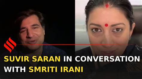 Chef Suvir Saran In Conversation With Union Minister Smriti Irani The