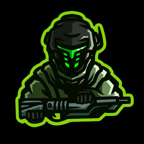 Army Mascot Gaming Logo Vector Premium Download