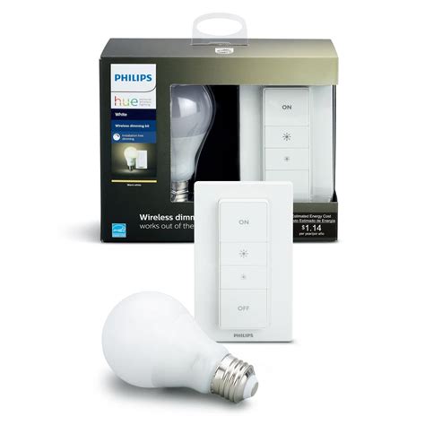 Philips Hue Smart Wireless Dimming Kit 1 A19 Led 60w Equivalent Warm