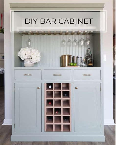 Diy Bar Cabinet With Tons Of Storage