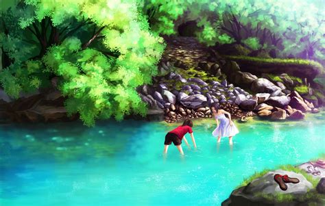 Anime River Wallpapers Wallpaper Cave