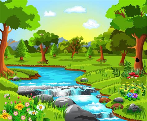 Nature Save Environment Drawing For Kids Goimages Valley