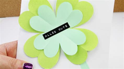 Auch wenn er das geburtsdatum versteckt, freut er sich, wenn sie sich erinnern und gratulieren. DIY Karte mit Glücksklee | "Alles Gute" Glückwunsch Karte ...