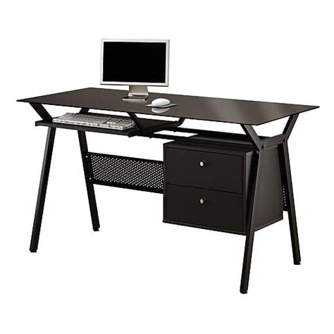 If so you will find this page beneficial in your search for the ideal desk for your home office or. COASTER Computer Desk with Two Storage Drawers, Black ...