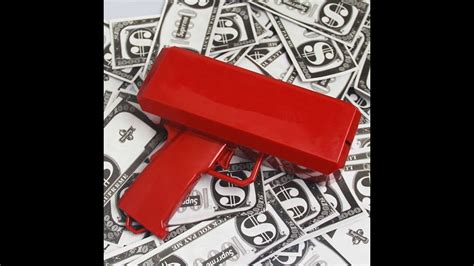 Пистолет для денег Игрушка для стрельбы деньгами денежный пистолет