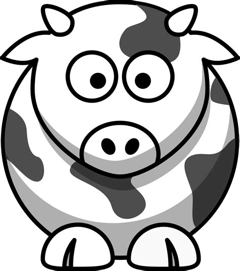 Black And White Animals Cartoon Clip Art Library
