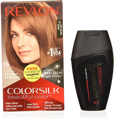 Revlon Colorsilk Hair Color Light Golden Brown 5g 200g With Free