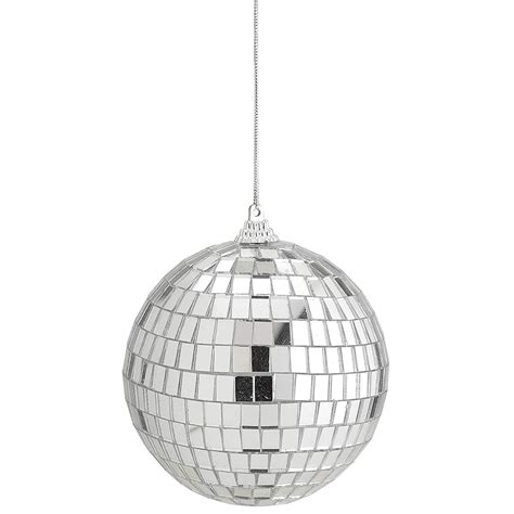 Mirror Disco Ball 4 Inch Cool And Fun Silver Hanging Party Disco Ball