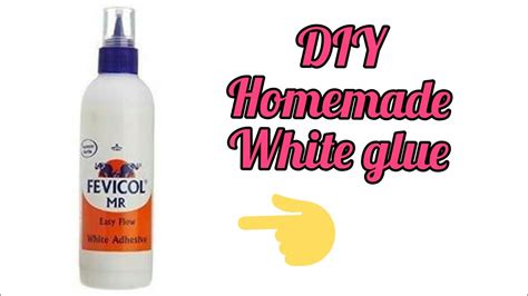 Diy Homemade White Glue How To Make White Glue At Home Homemade Glue