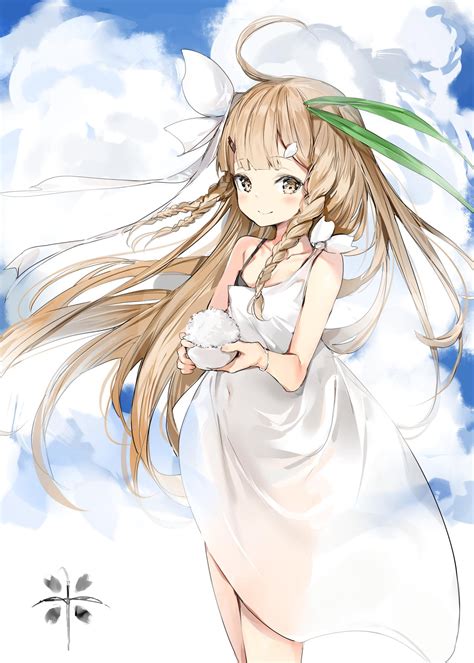 Hand painted girls hold a pen blonde girl with green eyes. long hair, blonde, green eyes, smile, anime, anime girls ...