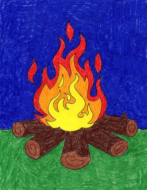 How To Draw Flames · Art Projects For Kids — Jinzzy