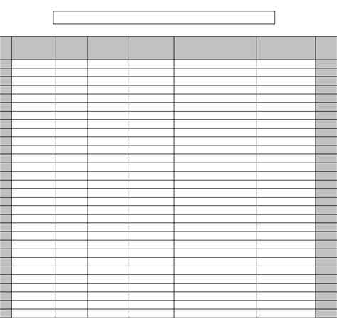 Blank Club Roster Template Free Download