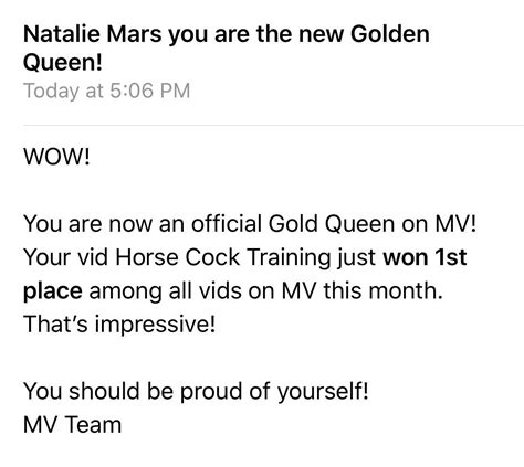 Natalie Mars On Twitter I Received An Email From Manyvids Telling Me