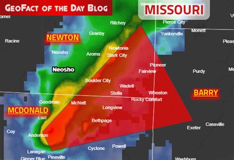 Geofact Of The Day 11262019 Missouri Tornado Warning 1