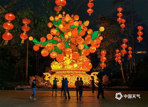 喜迎春节 各地灯饰流光溢彩年味浓 天气图集 中国天气网