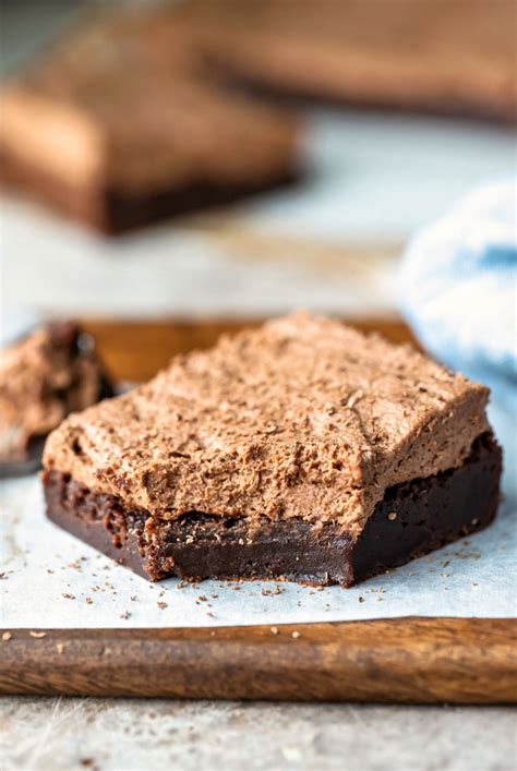 Chocolate Mousse Brownie Recipe - I Heart Eating