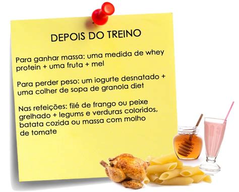 Amarelô Dica O que comer antes e depois do treino