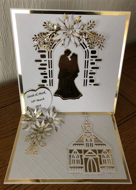 Make your wedding card with this light template. Pin by Barbara Sherwood Cards by Barb on Wedding Cards ...