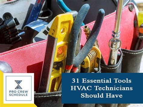 31 Essential Tools Hvac Technicians Should Have Pro Crew Schedule