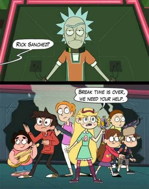 Pin By Sophia Millan On Crossover Fan Art Rick And Morty Crossover