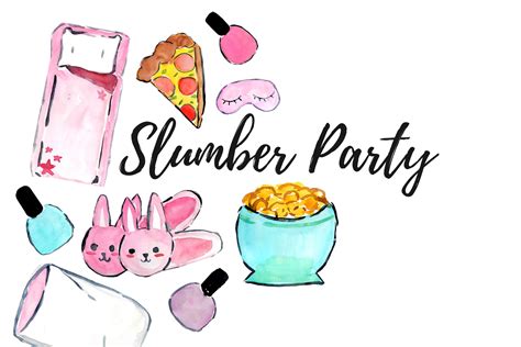 sleepover clipart