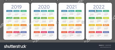 20 Calendar 2019 2020 2021 2022 Free Download Printable Calendar